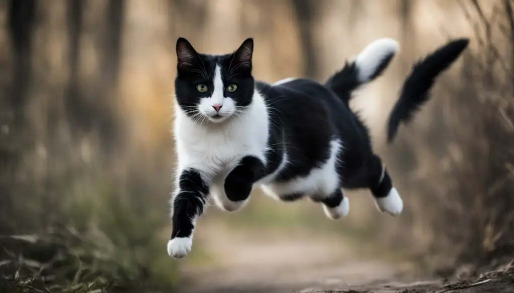 cat jumping high