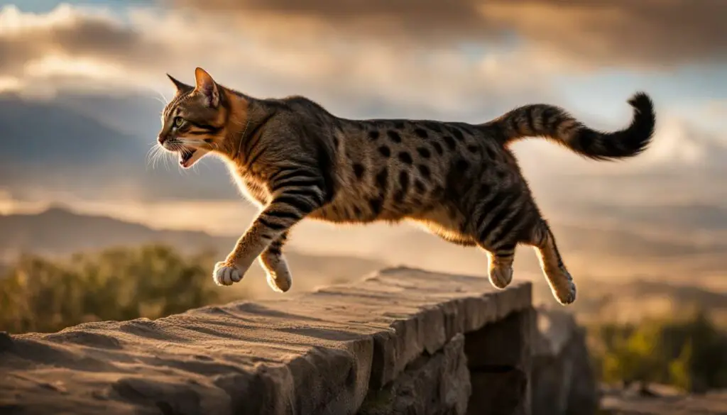 cat jumping high