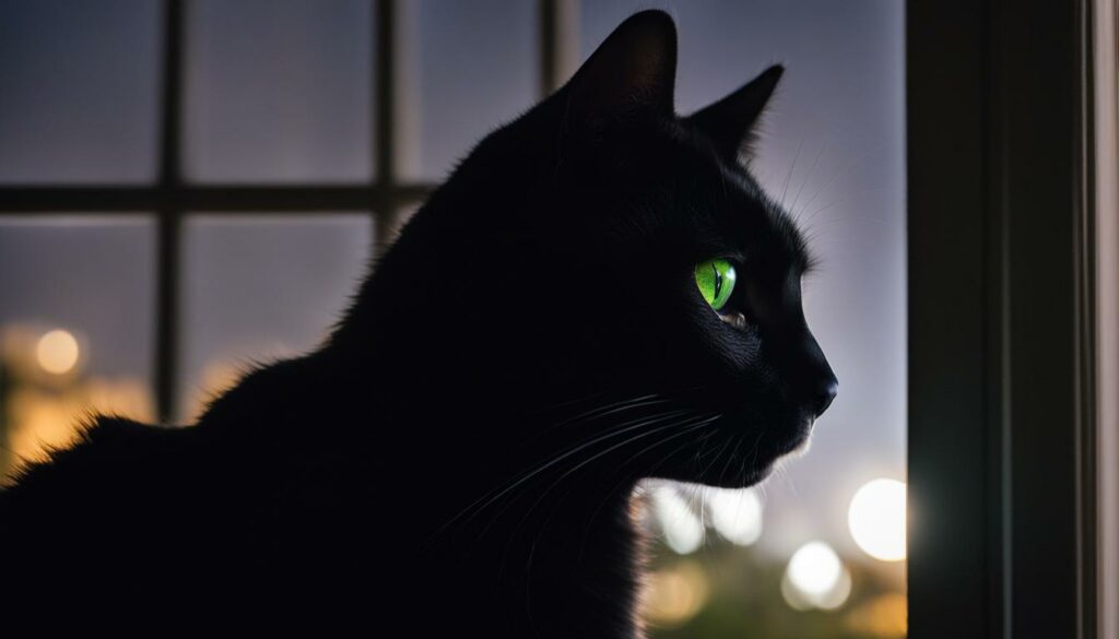 cat meowing at night