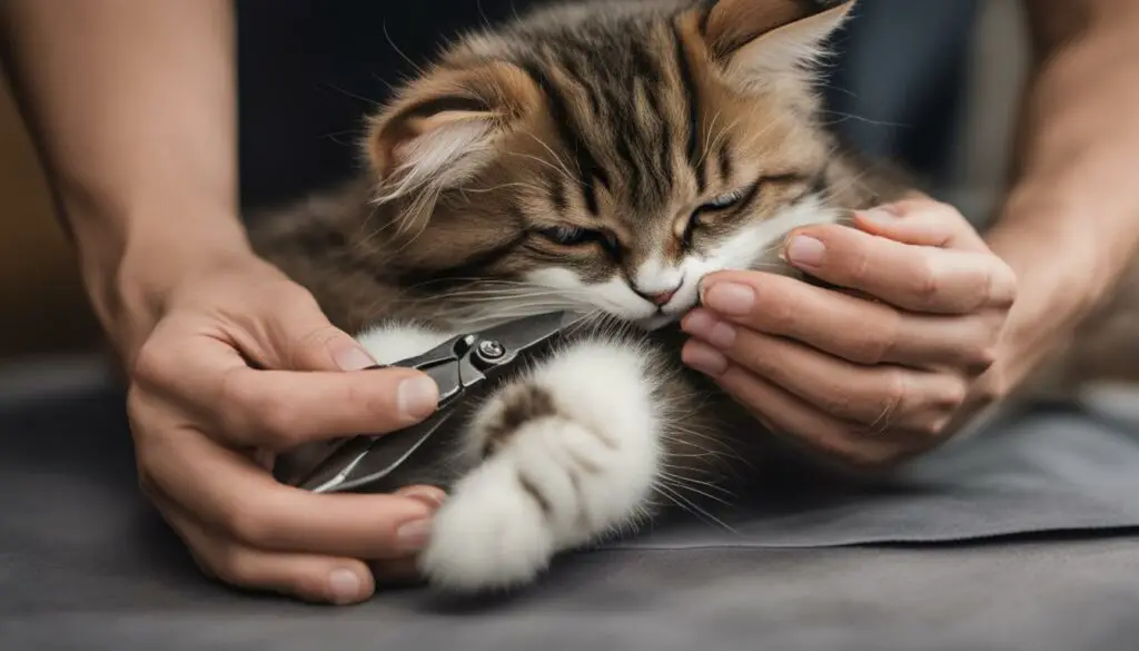 cat nail trimming