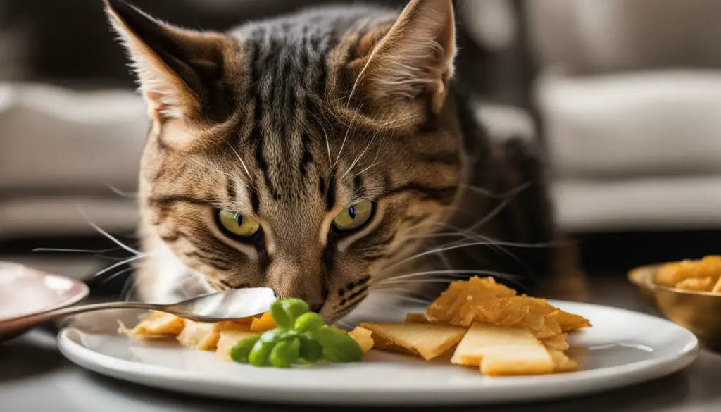 cat not eating trying to bury food