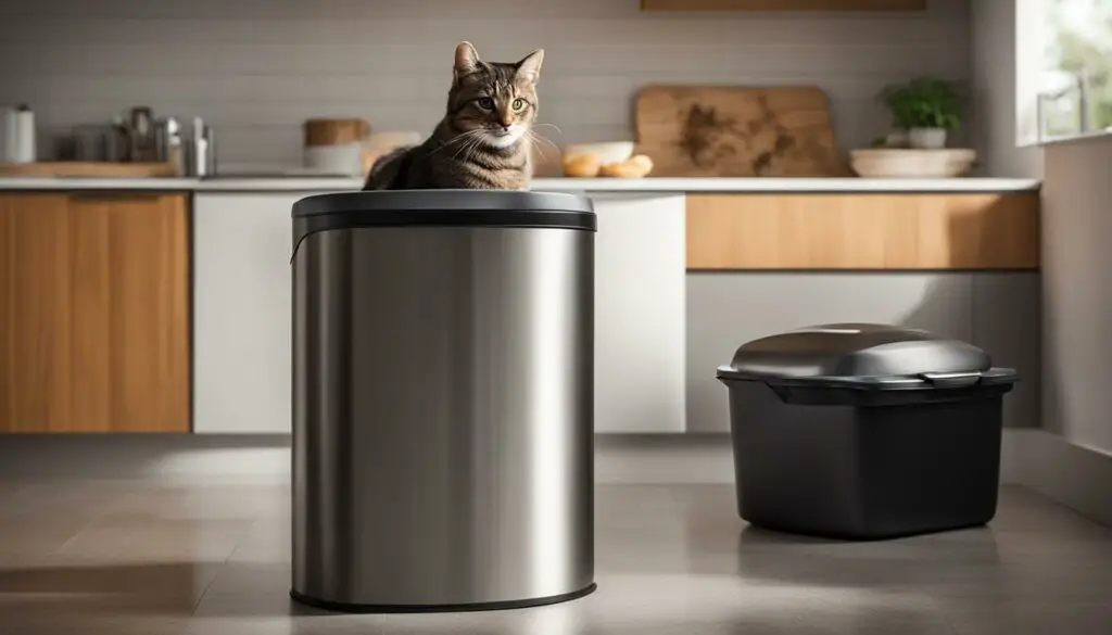 cat proof trash can