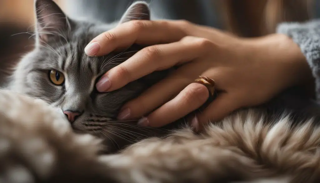 cat rubbing