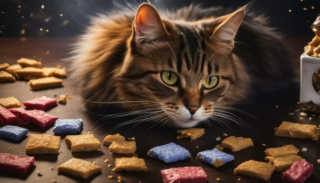 cat treats causing digestive problems