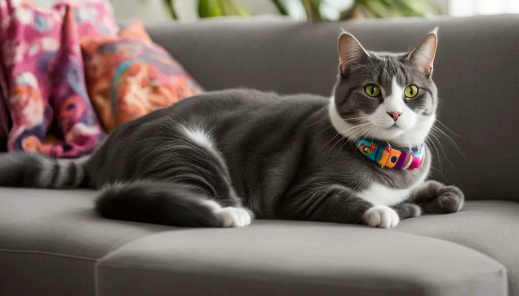 cat wearing a soft E-collar