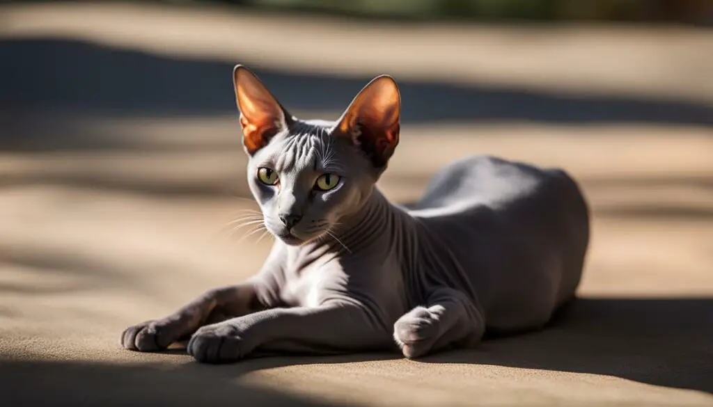 cat with bald head