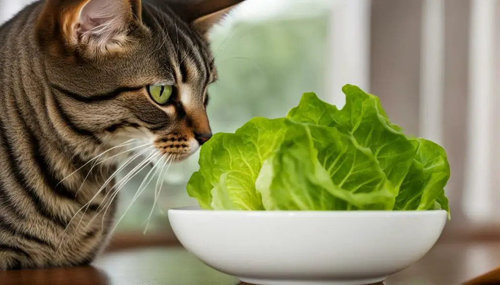 cats and lettuce