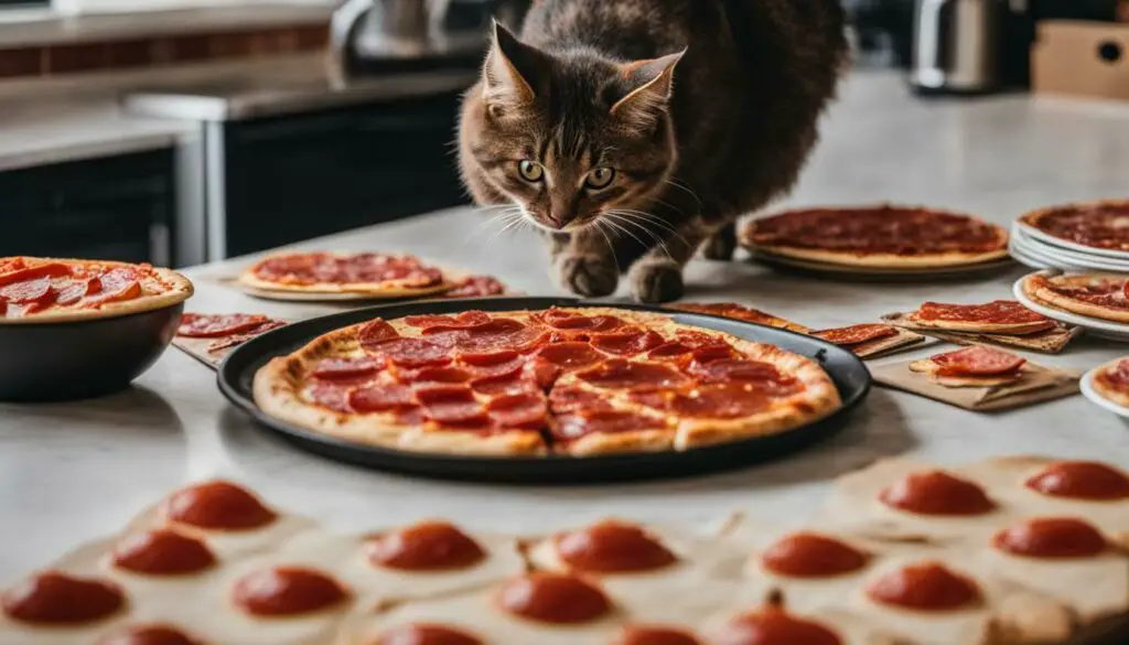 cats and pepperoni