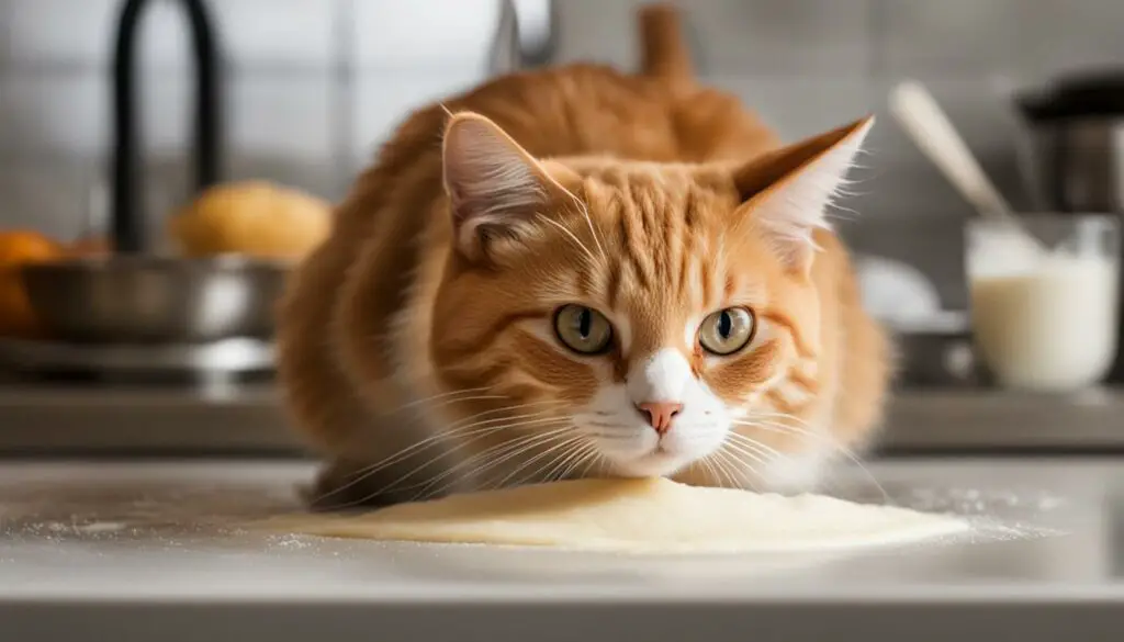 cats and pizza dough
