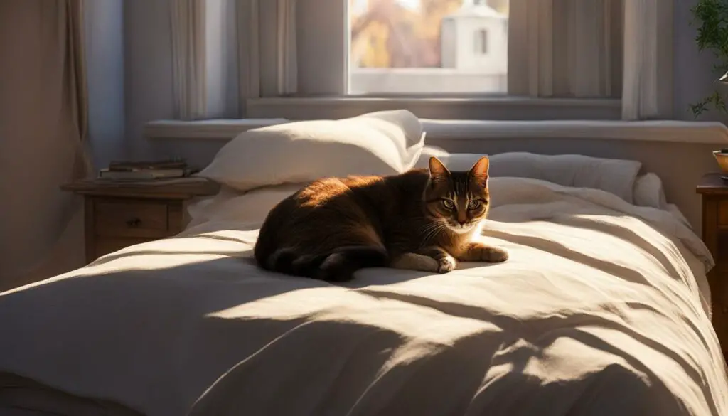 cats seek warmth on beds