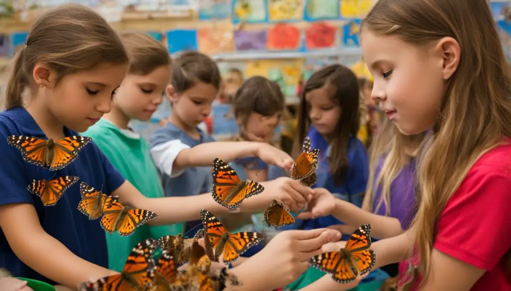 classroom activities with painted lady butterflies