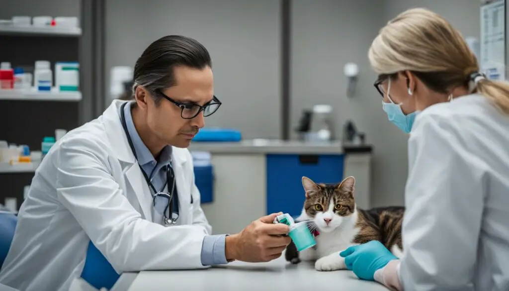 consulting a veterinarian for cat medication