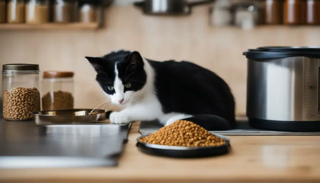 controlled feeding for cats