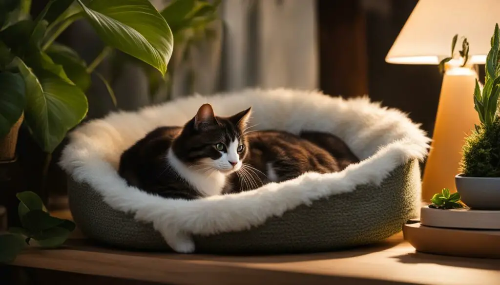 creating a calm sleeping environment for cats