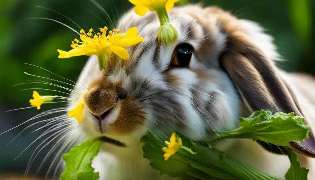 cucumber flowers for rabbits