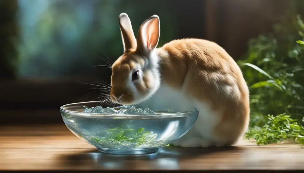 daily water intake for rabbits