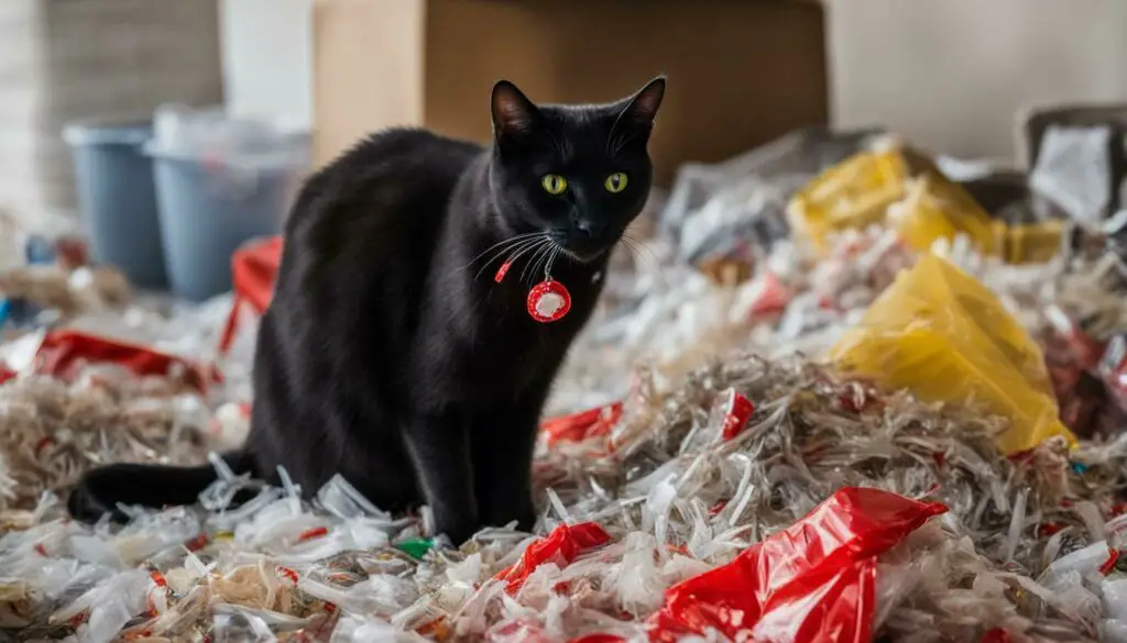 dangers of a cat eating plastic