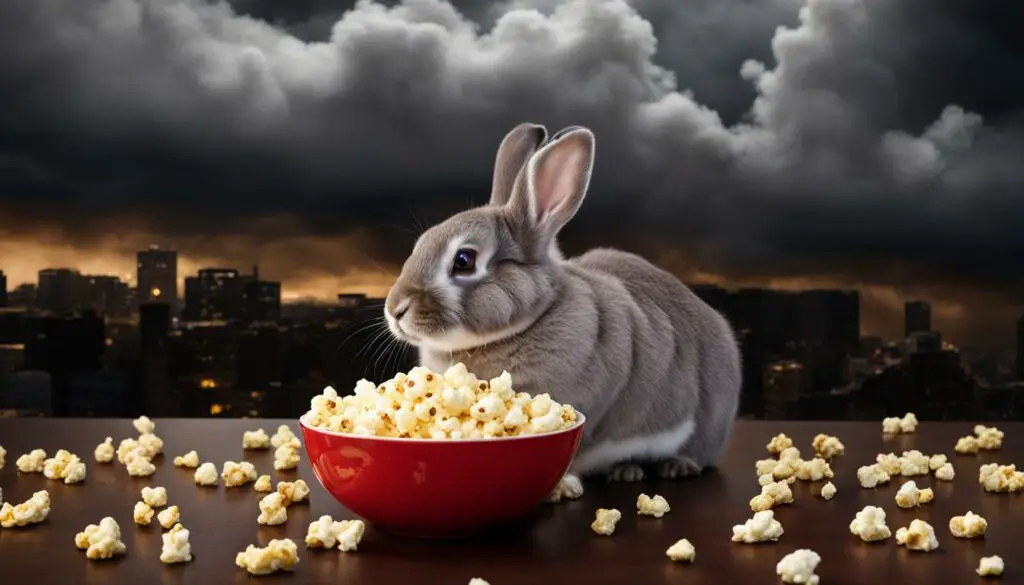 dangers of chocolate and popcorn for rabbits
