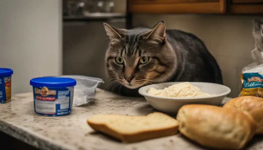 dangers of excessive feeding and bread dough in cats