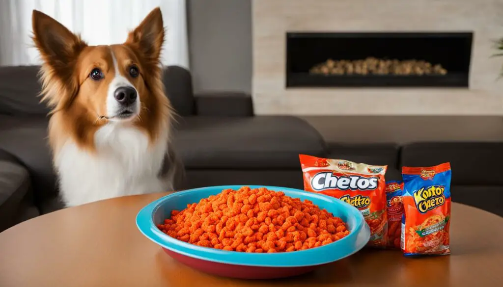 dogs and hot cheetos