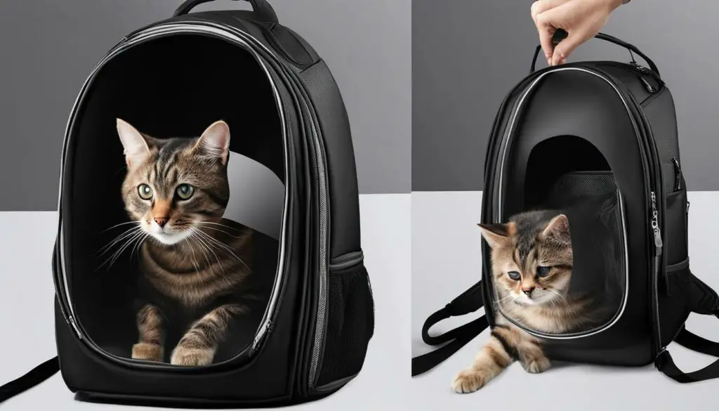 expandable cat backpack