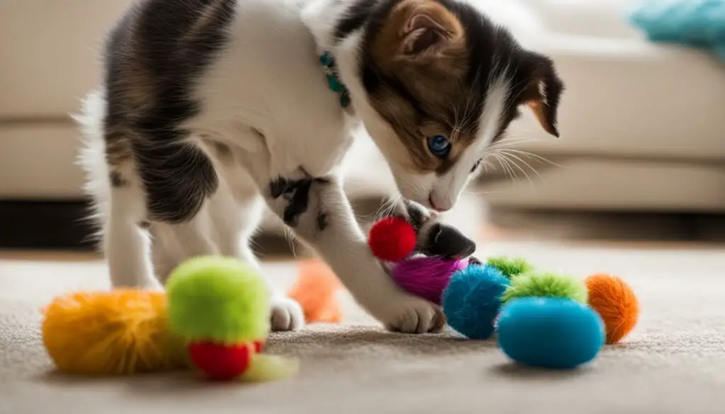 familiarize kitten and dog scents