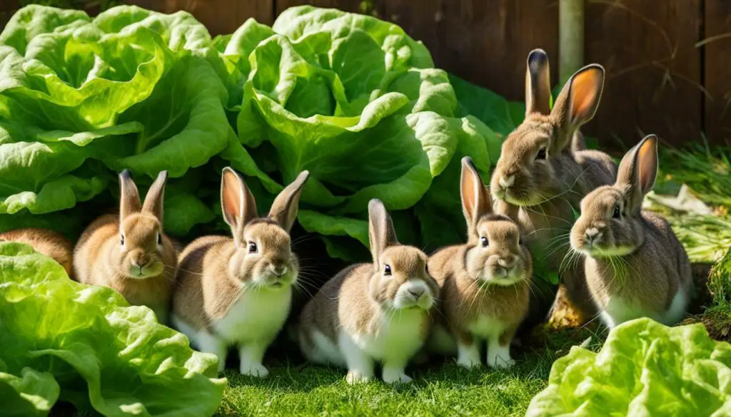 feeding rabbits iceberg lettuce