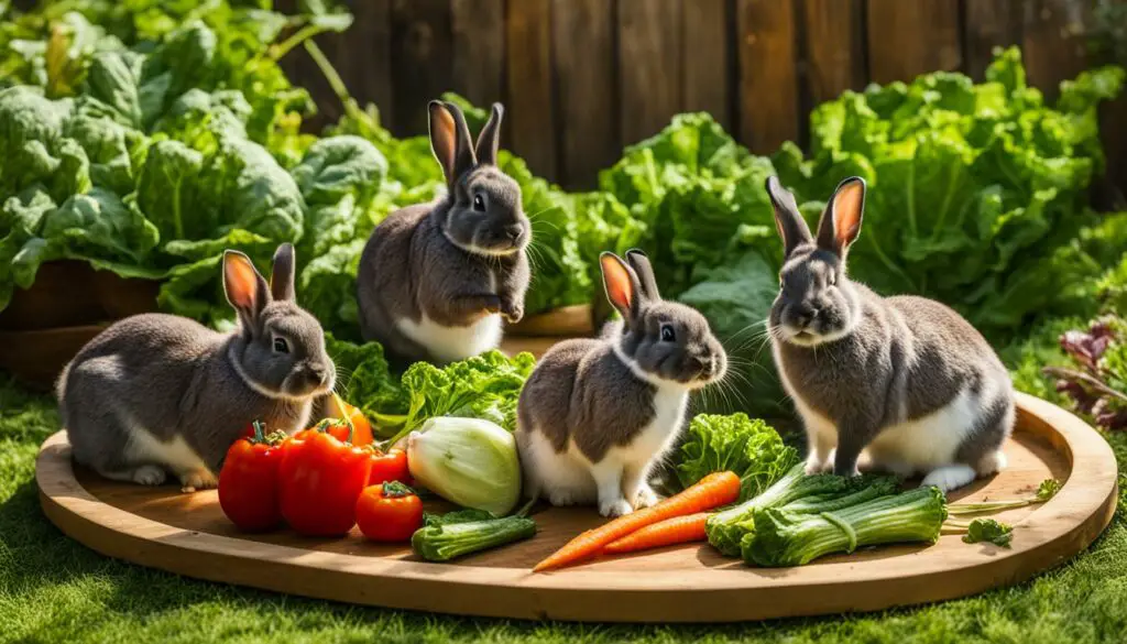 feeding rabbits vegetables