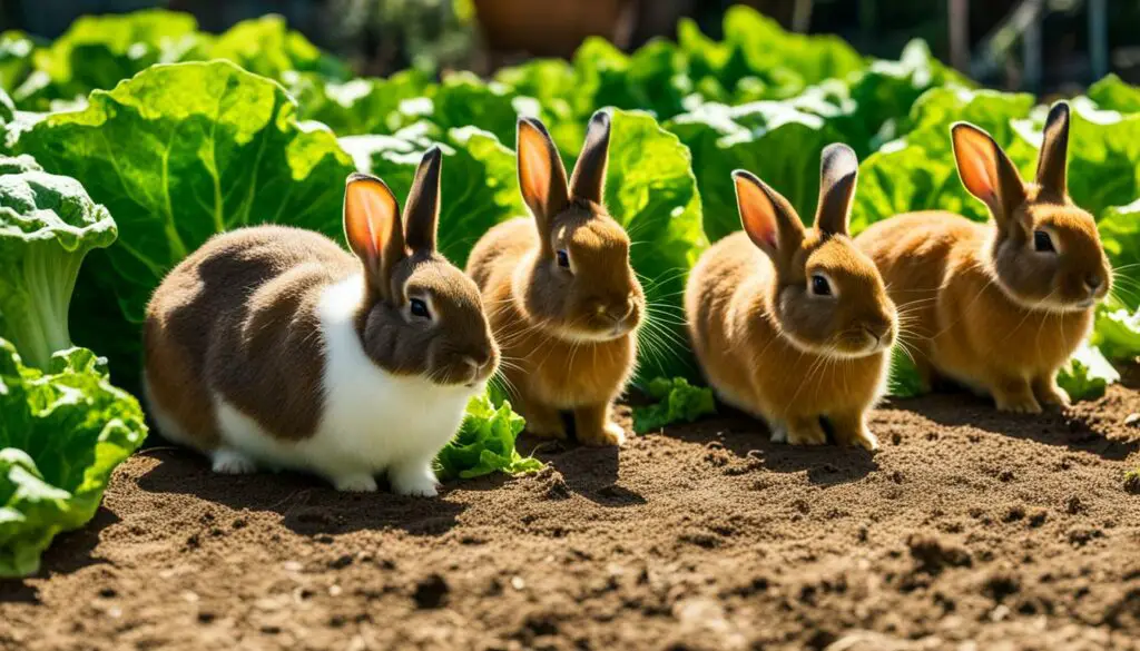 feeding romaine lettuce to rabbits