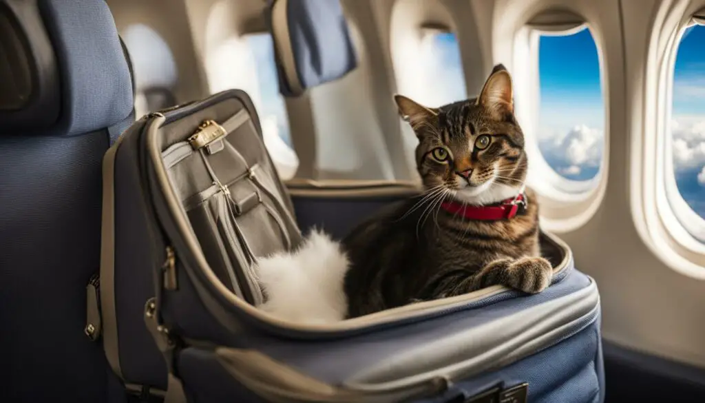 flying with cats in cabin