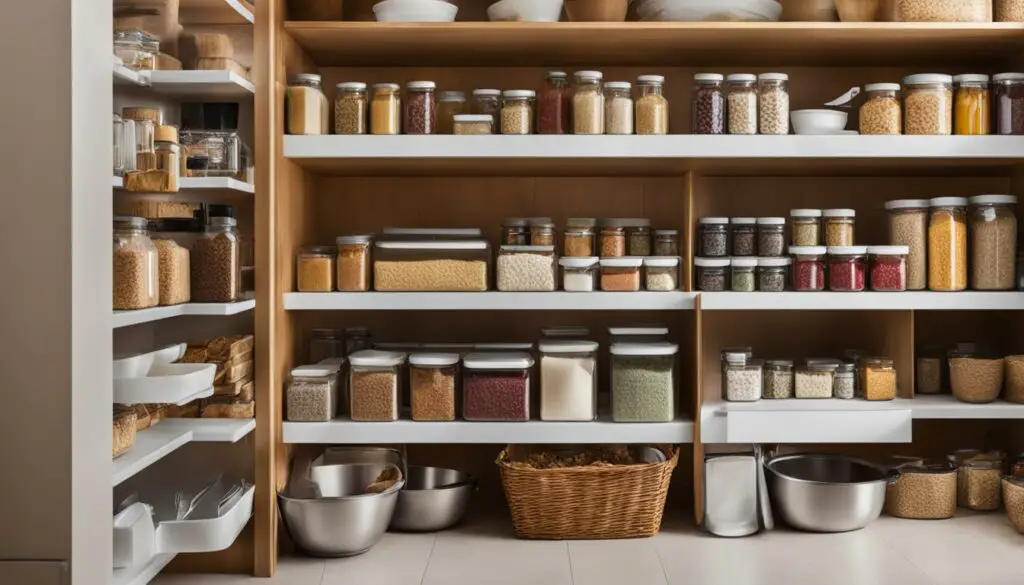 food storage and kitchen cleanup