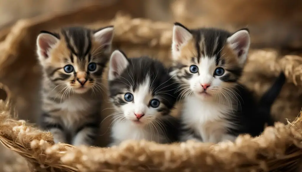 four-week-old kittens