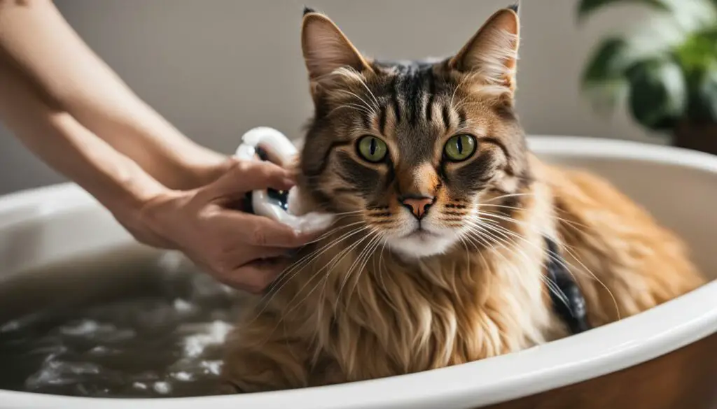 gentle cat washing techniques