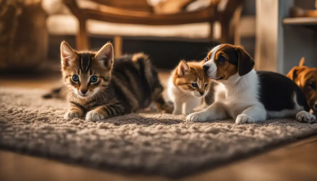 gradual introduction of kitten and dog