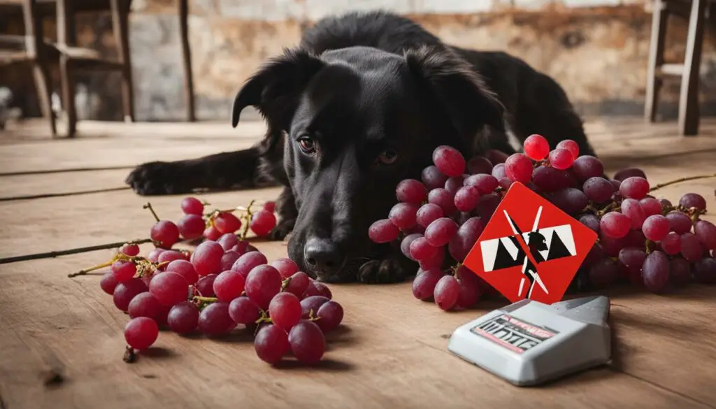 grapes toxic for dogs