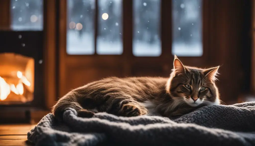 house temperature for cats in winter