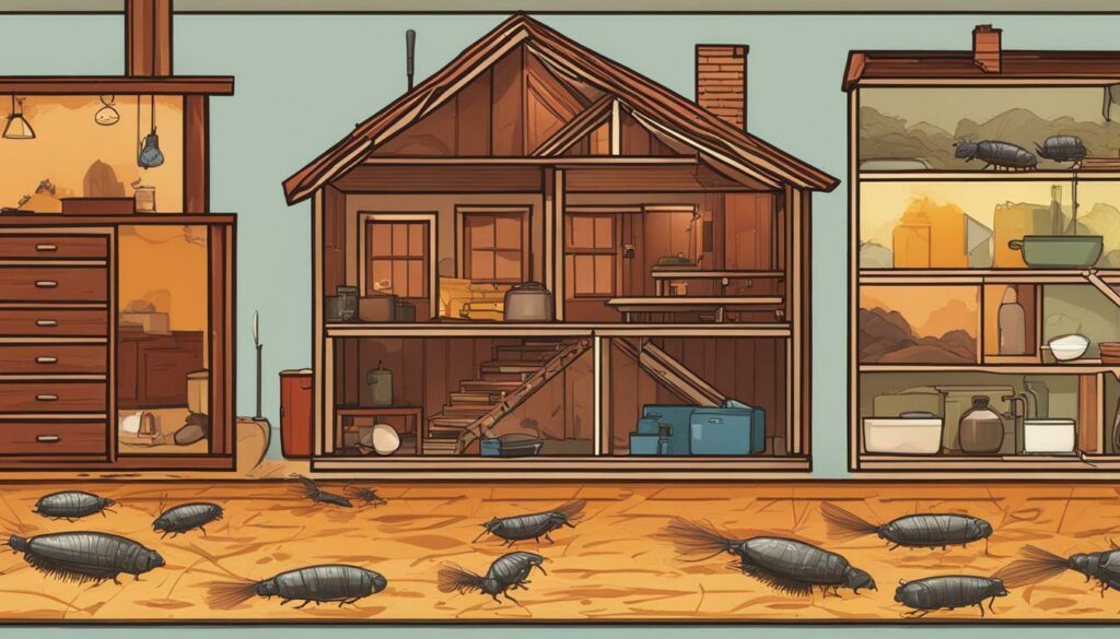 how long will fleas live in a house without pets