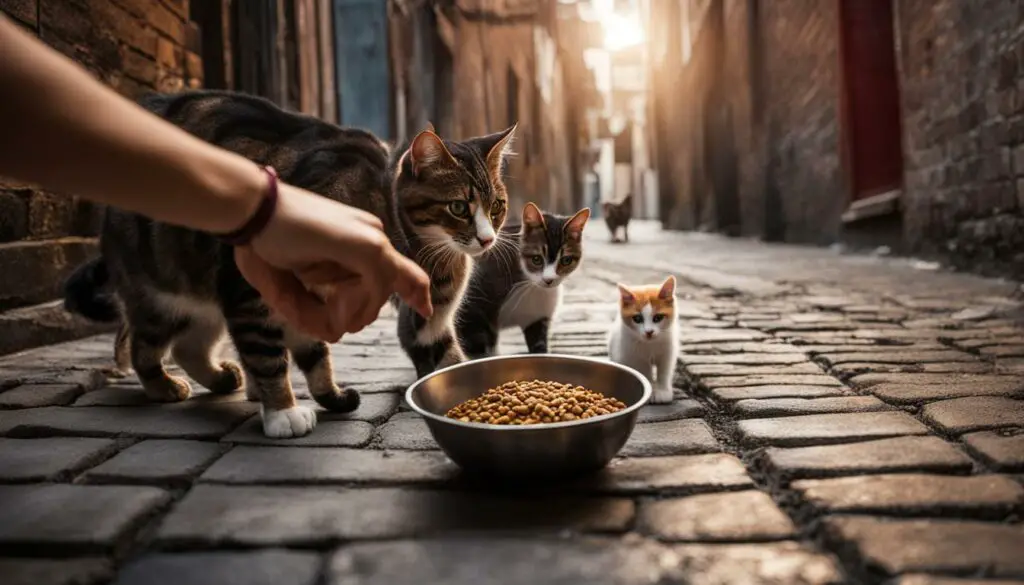 how to attract stray cats