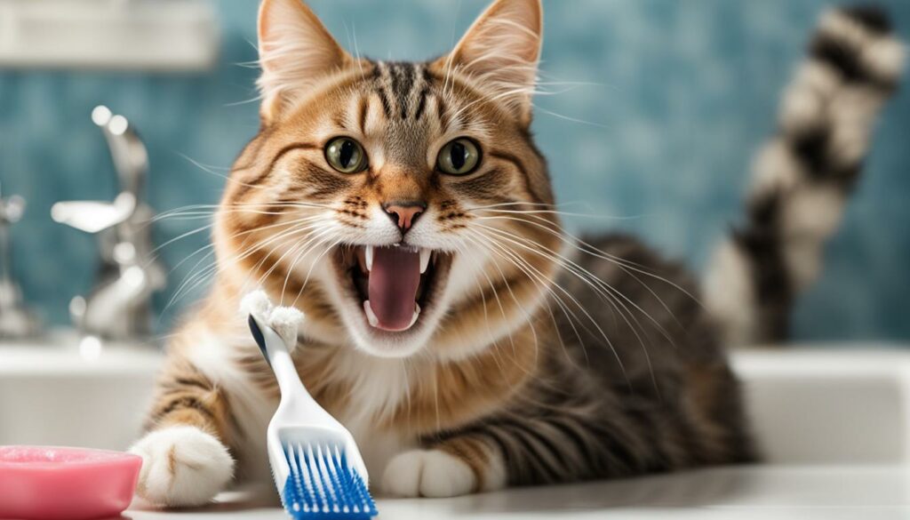 how to clean cat's teeth