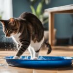 how to get cat to stop splashing water bowl