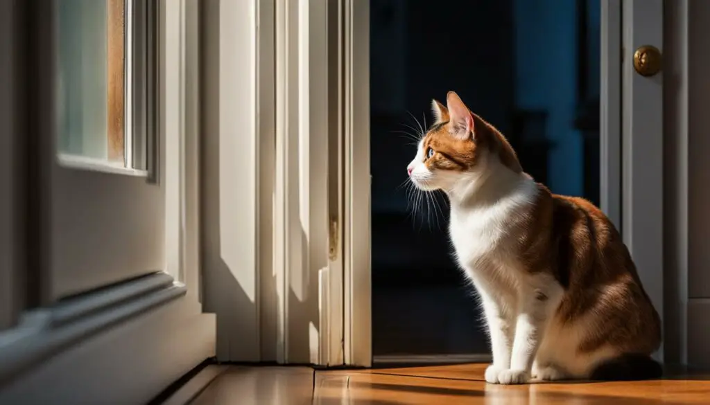 how to keep cat inside with door open