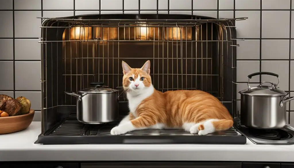 how to keep cat off stove