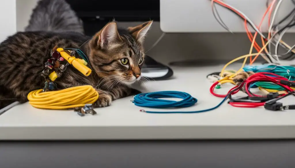 how to stop cats from chewing cords