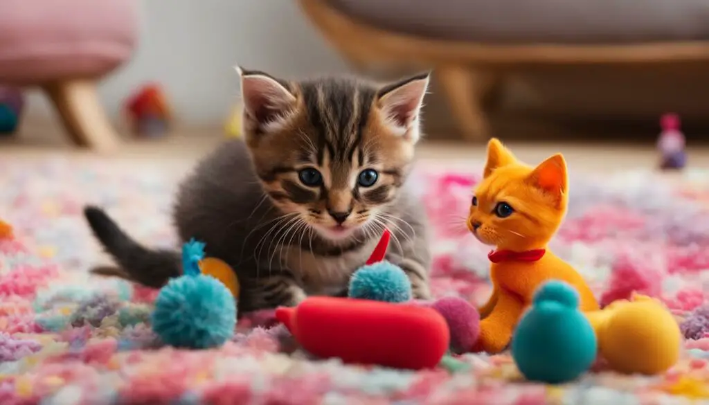 how to stop kitten from growling at toy