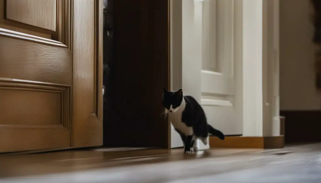 indoor cat suddenly trying to get outside