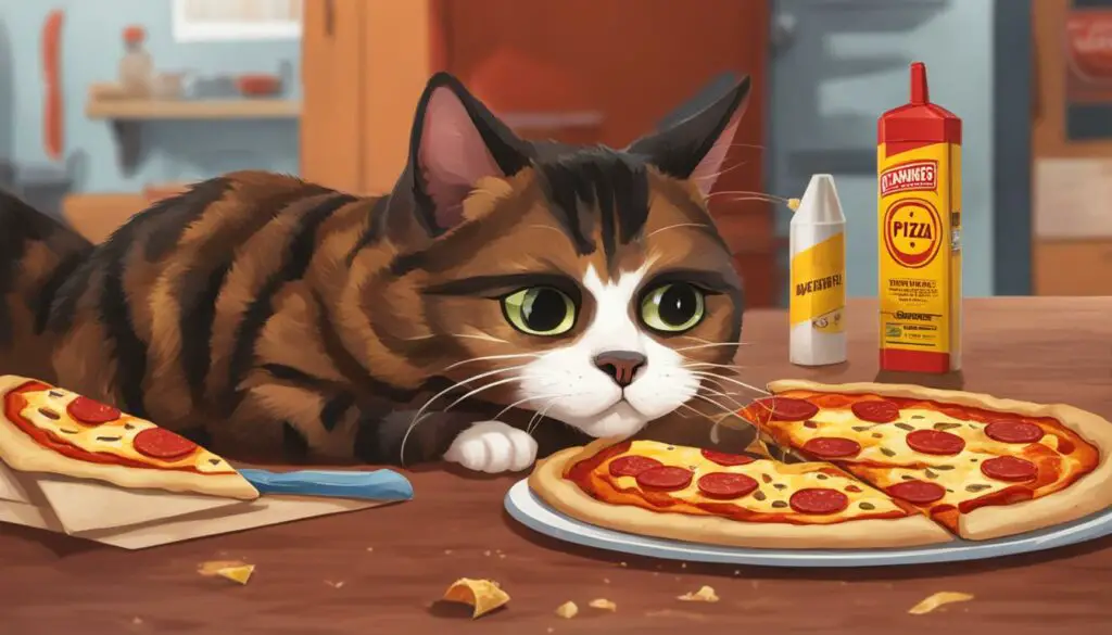 is pizza crust toxic to cats