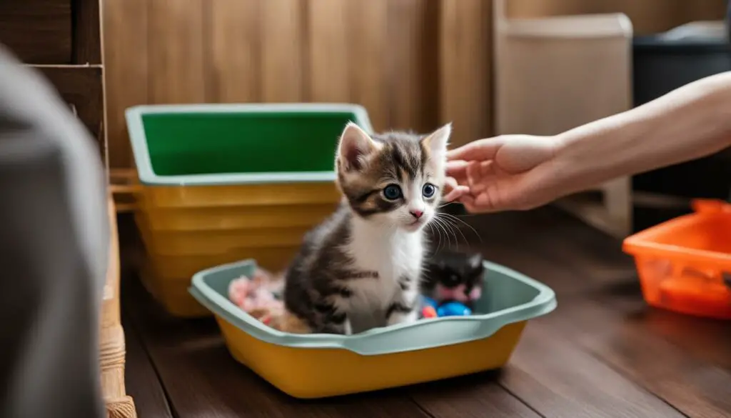 kitten litter box training