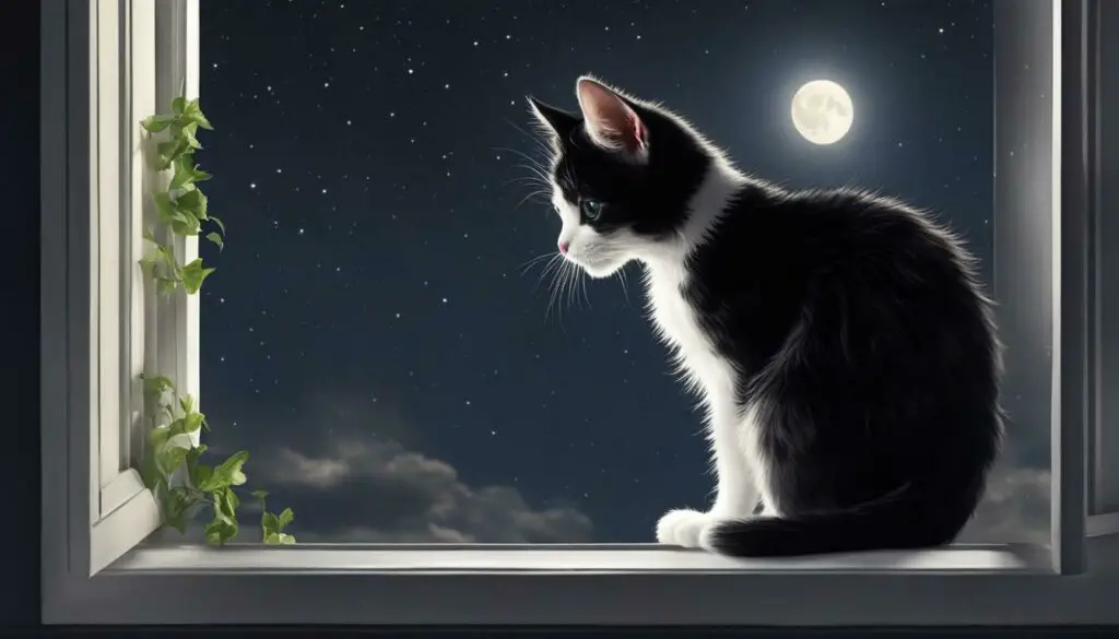 kitten meowing at night