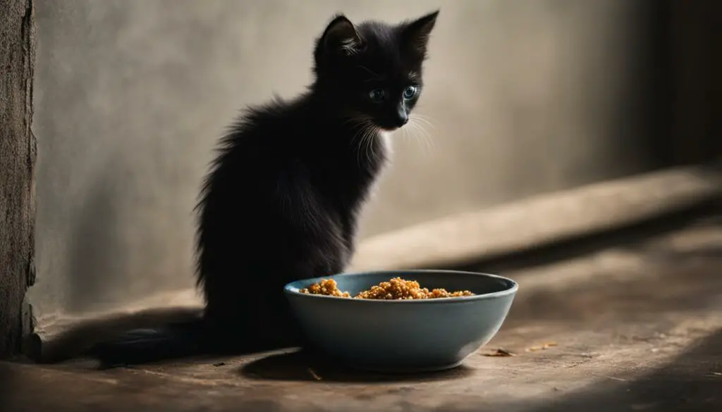 kitten not eating due to illness