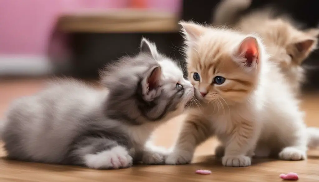 kittens fighting
